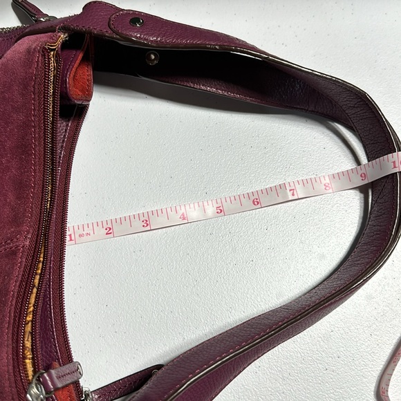 Tignanello Suede Shoulder Bag Purse - Picture 13 of 16